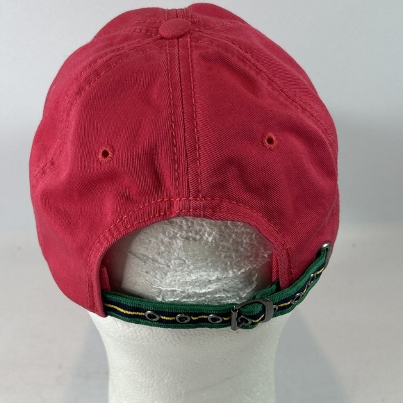 Vintage Lacoste Hat Cap Strap Back Adjustable Red Buckle Alligator Logo Strap - Picture 5 of 10
